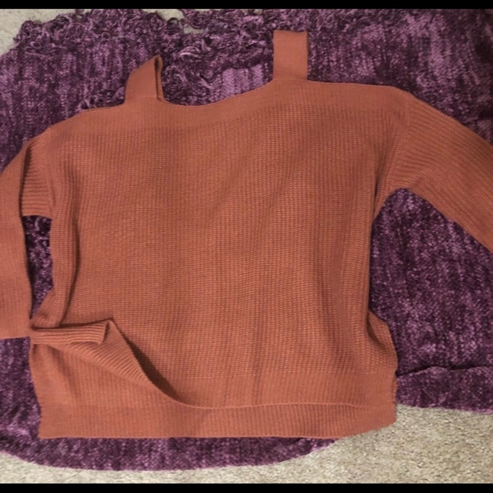 WINDSOR Rustic brown knit sweater!